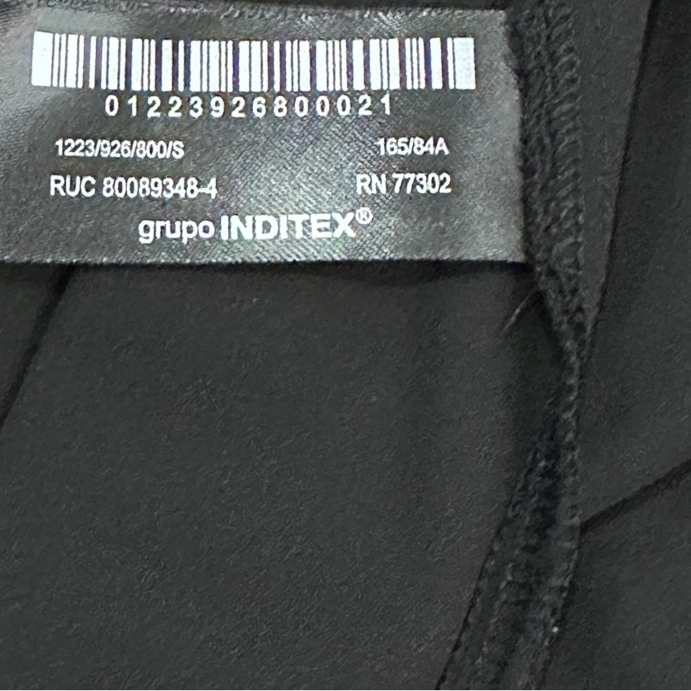 EUC Zara Semi Sheer Mini V-Neck Slip Dress in Black. Size Small - Picture 11 of 11